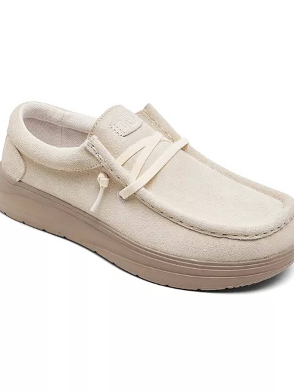 Hey Dude Women's Slip-On Suede Moc in Cream